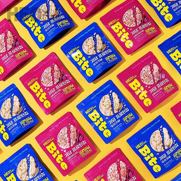 [허닭BITE] 실온 저당 프로틴칩 50g 2종 8개입